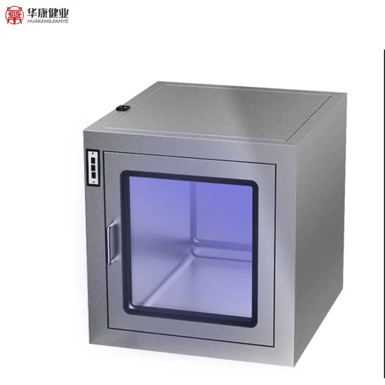 Hospital Clean Room Pass Box Built-in Door Stainless Steel 304 Dynamic Pass Box